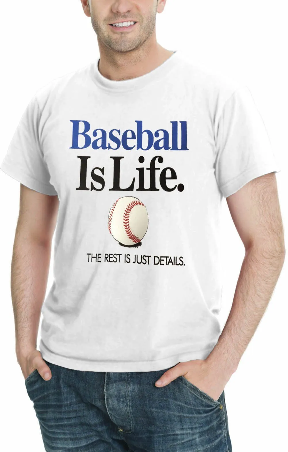 AFONiE Baseball Is Life THE REST IS JUST DETAILS Men's Sport T-Shirt