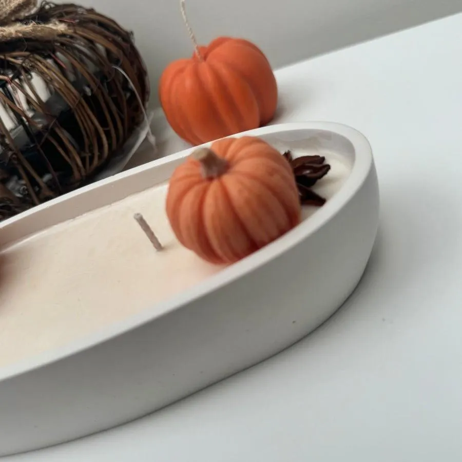 Autumn Home - Pumpkin Container Candle - Pumpkin Spice Latte Fragrance