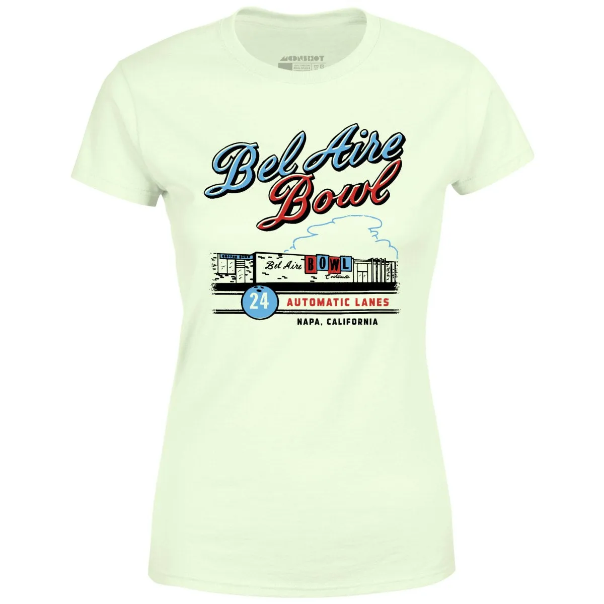 Bel Aire Bowl - Napa, CA - Vintage Bowling Alley - Women's T-Shirt