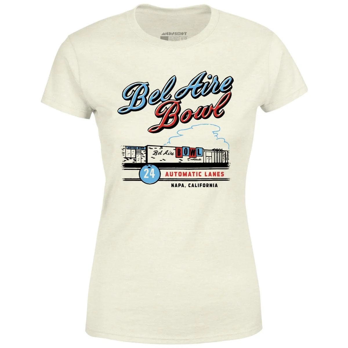 Bel Aire Bowl - Napa, CA - Vintage Bowling Alley - Women's T-Shirt