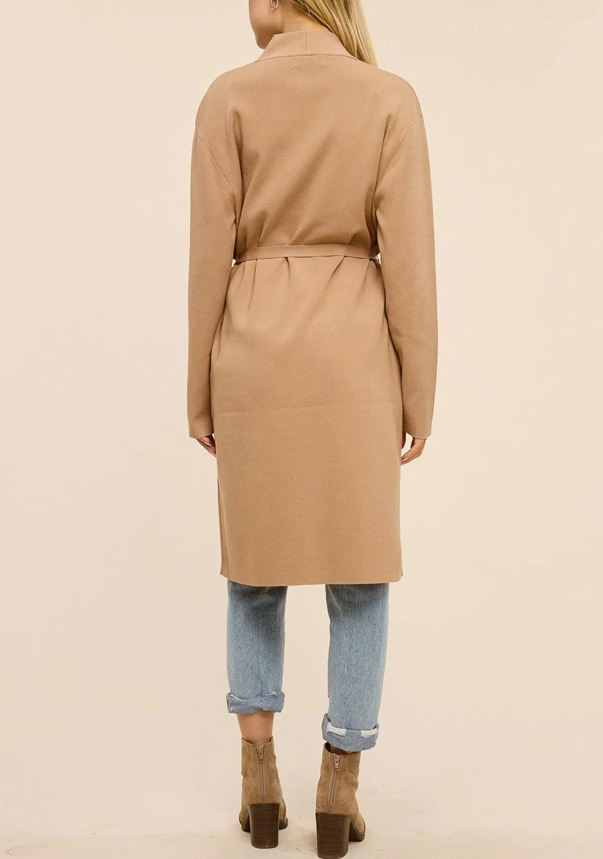 Belted Sweater Coat