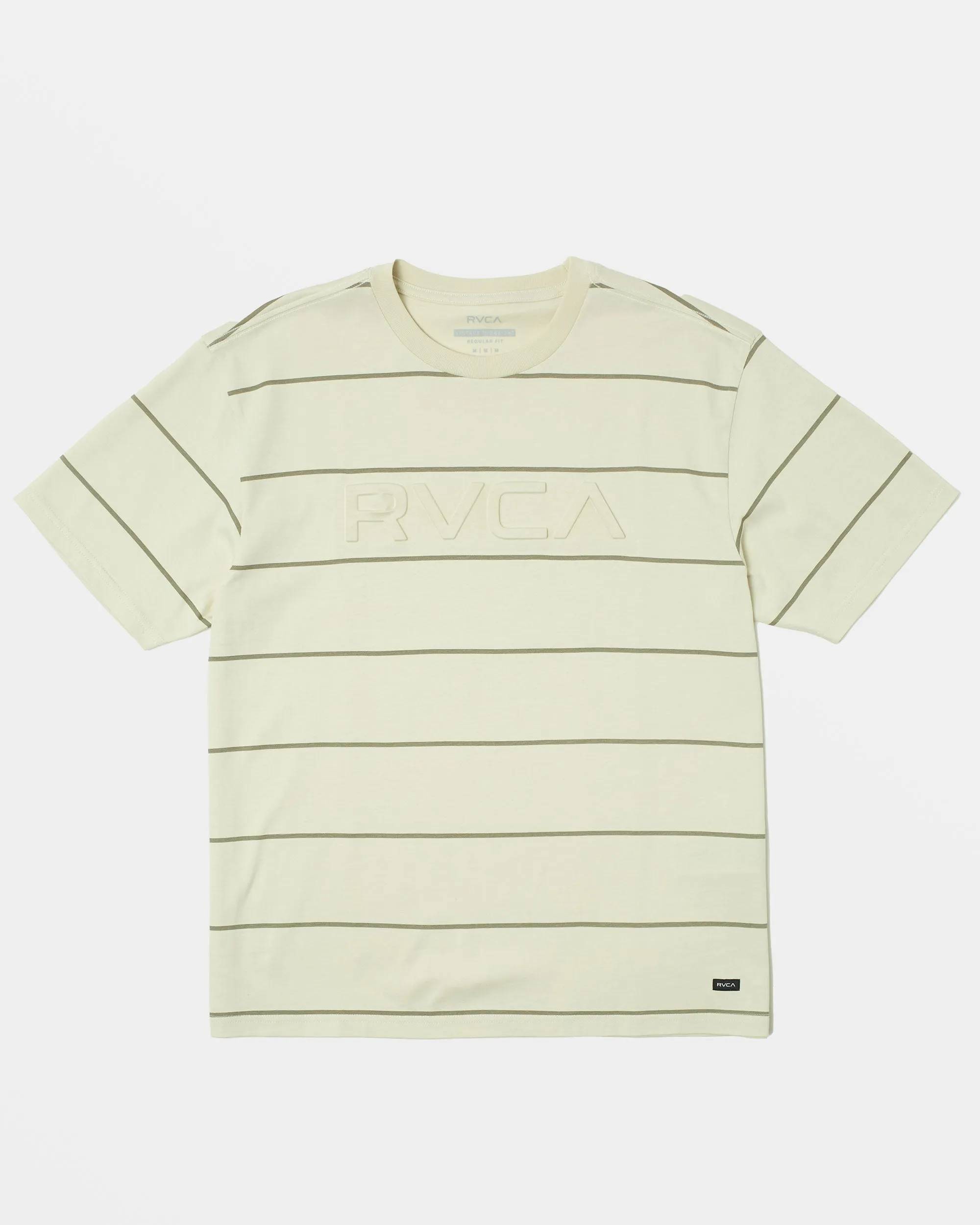 Bevel Stripe Short Sleeve Tee - Silver Bleach