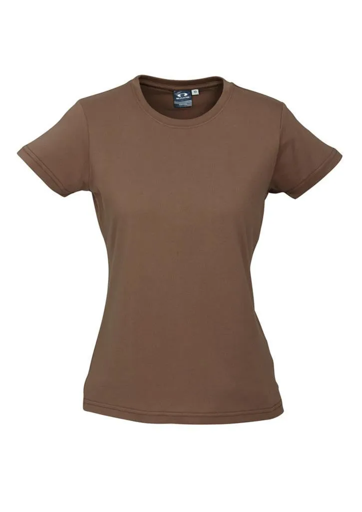 Biz Collection Womens Ice Short Sleeve Tee 1st ( 10 Colour ) (T10022)