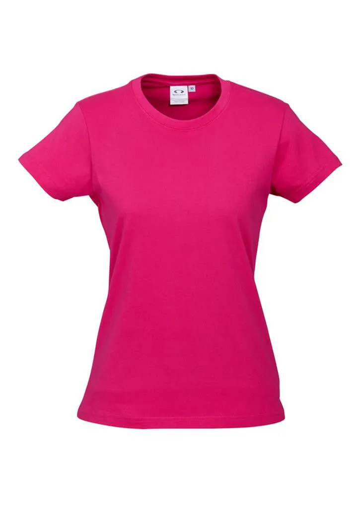 Biz Collection Womens Ice Short Sleeve Tee 1st ( 10 Colour ) (T10022)