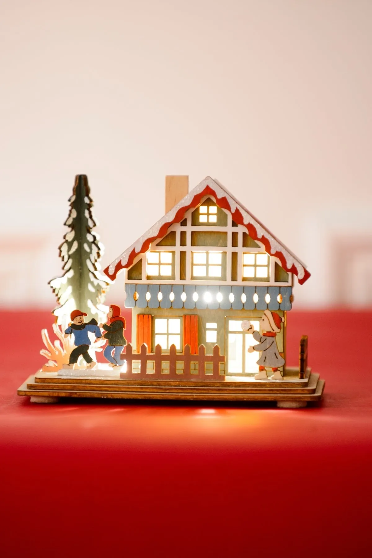 Christmas House Scene LED