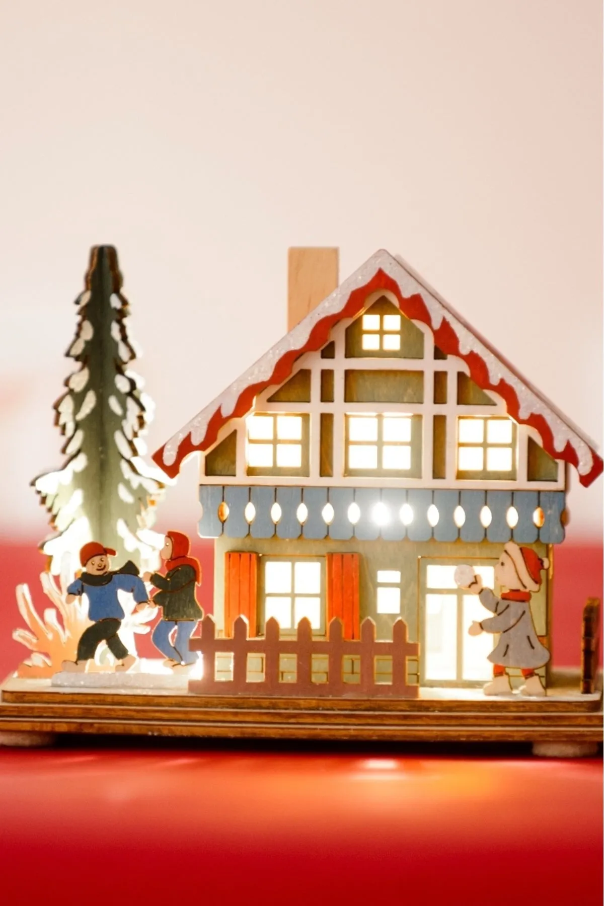 Christmas House Scene LED