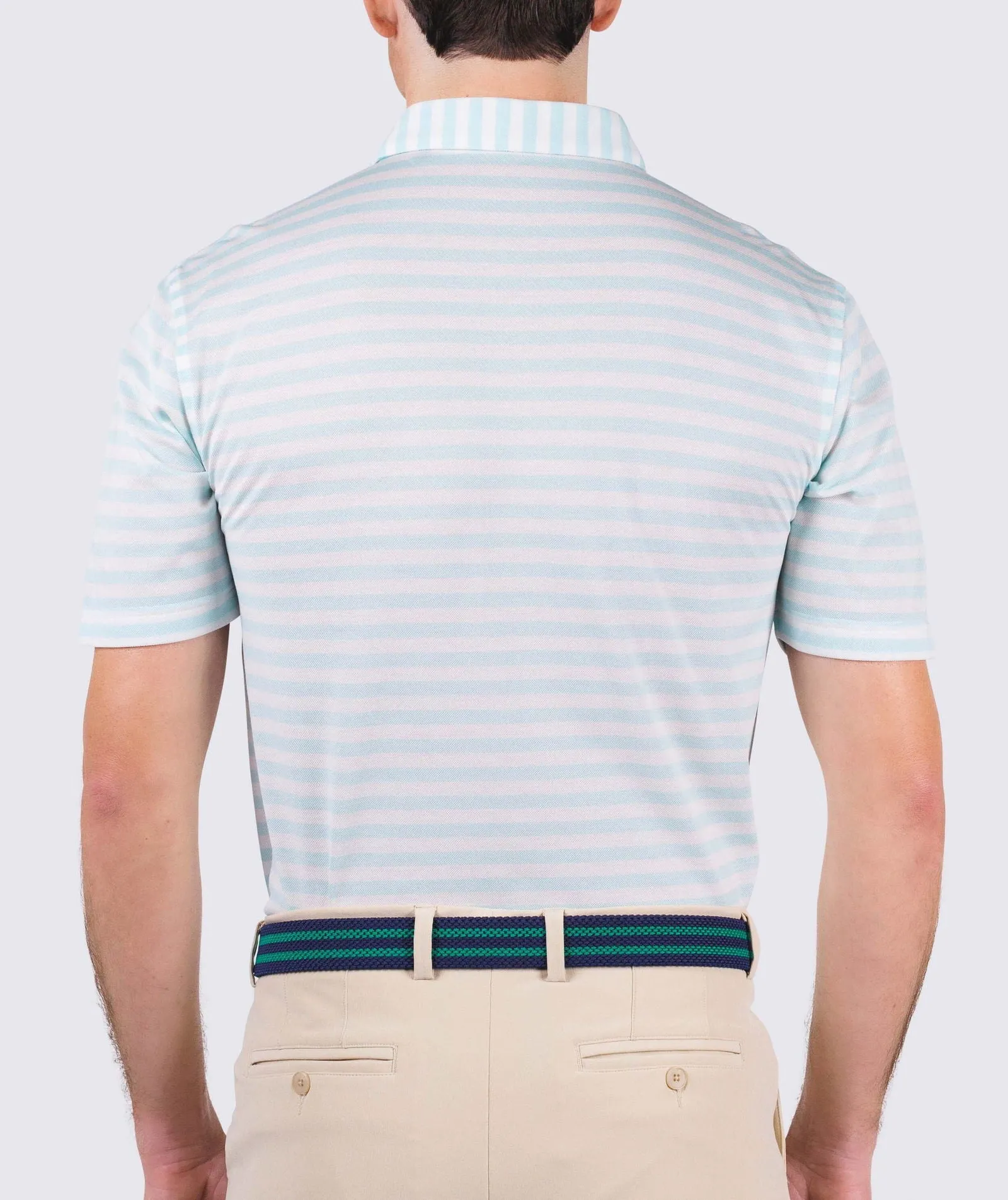 Cole Cotton Stripe Performance Polo