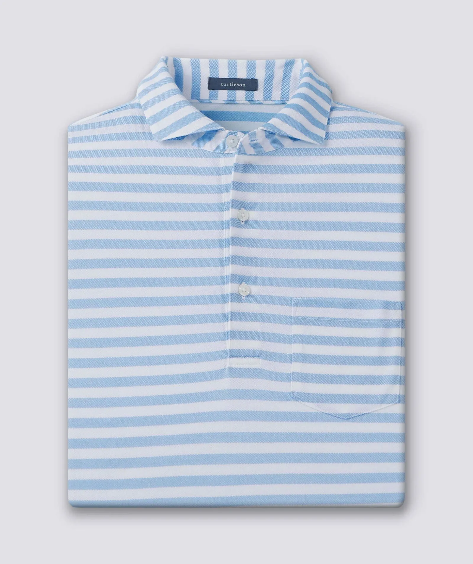 Cole Cotton Stripe Performance Polo