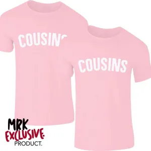 Cousins Pastel Matching Pink Tees (0-13 Years) (MRK X)