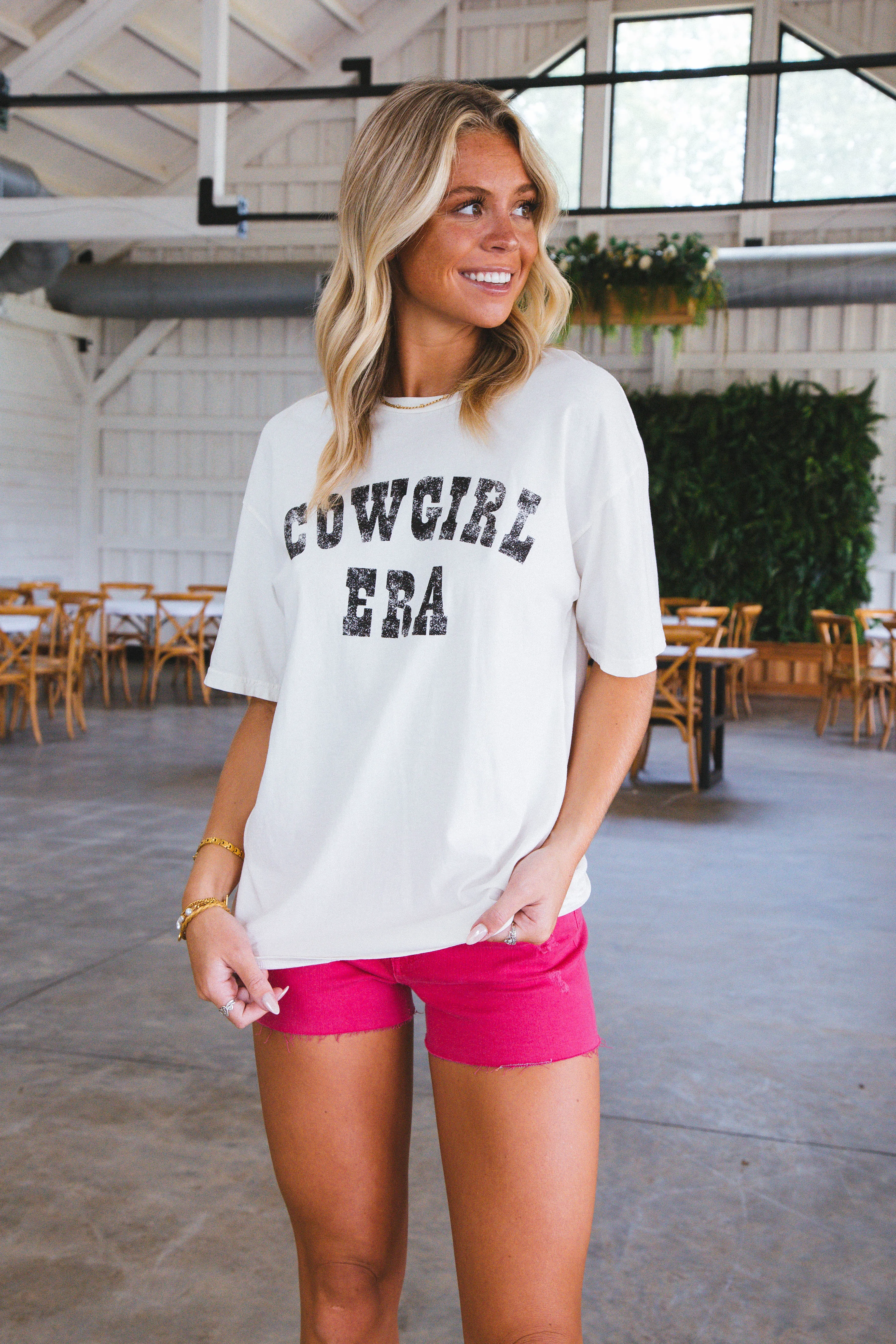 Cowgirl Era Graphic Tee, Cream