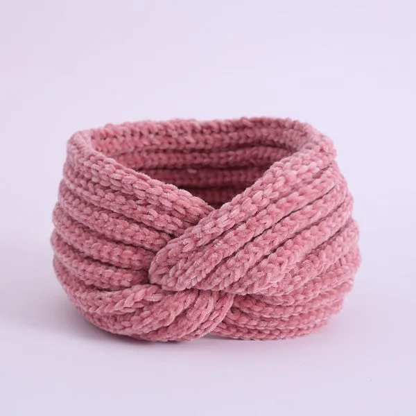 COZY CHENILLE-STYLE YARN HEAD BAND