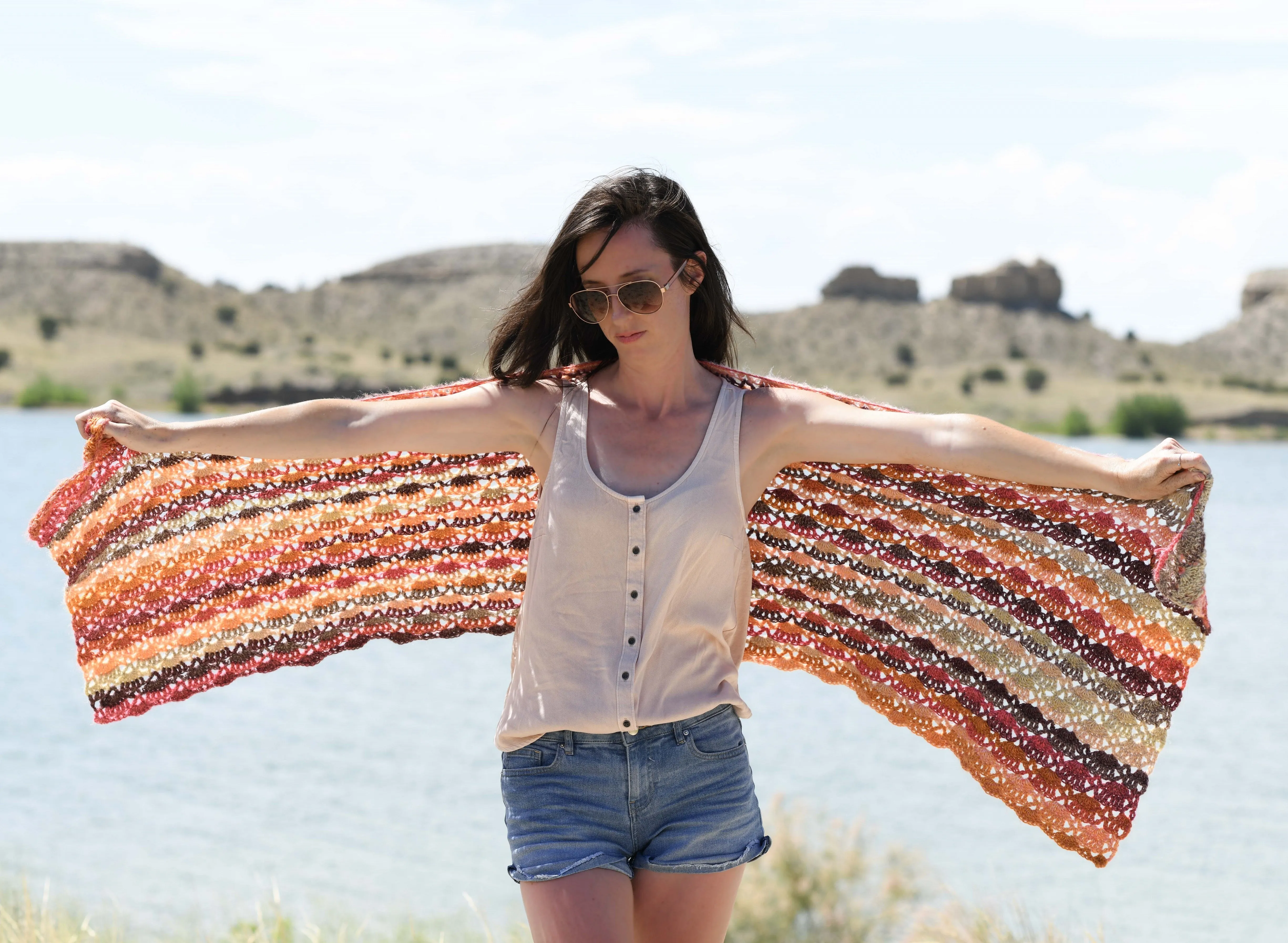 Crochet Kit - Isla Scalloped Wrap