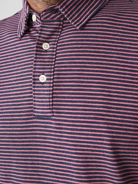 Faherty Movement™ Short-Sleeve Polo in Spring Storm Stripe