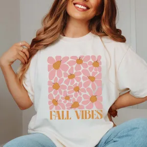 Fall Vibes Art Deco Comfort Color Wholesale Tee - Fast Shipping