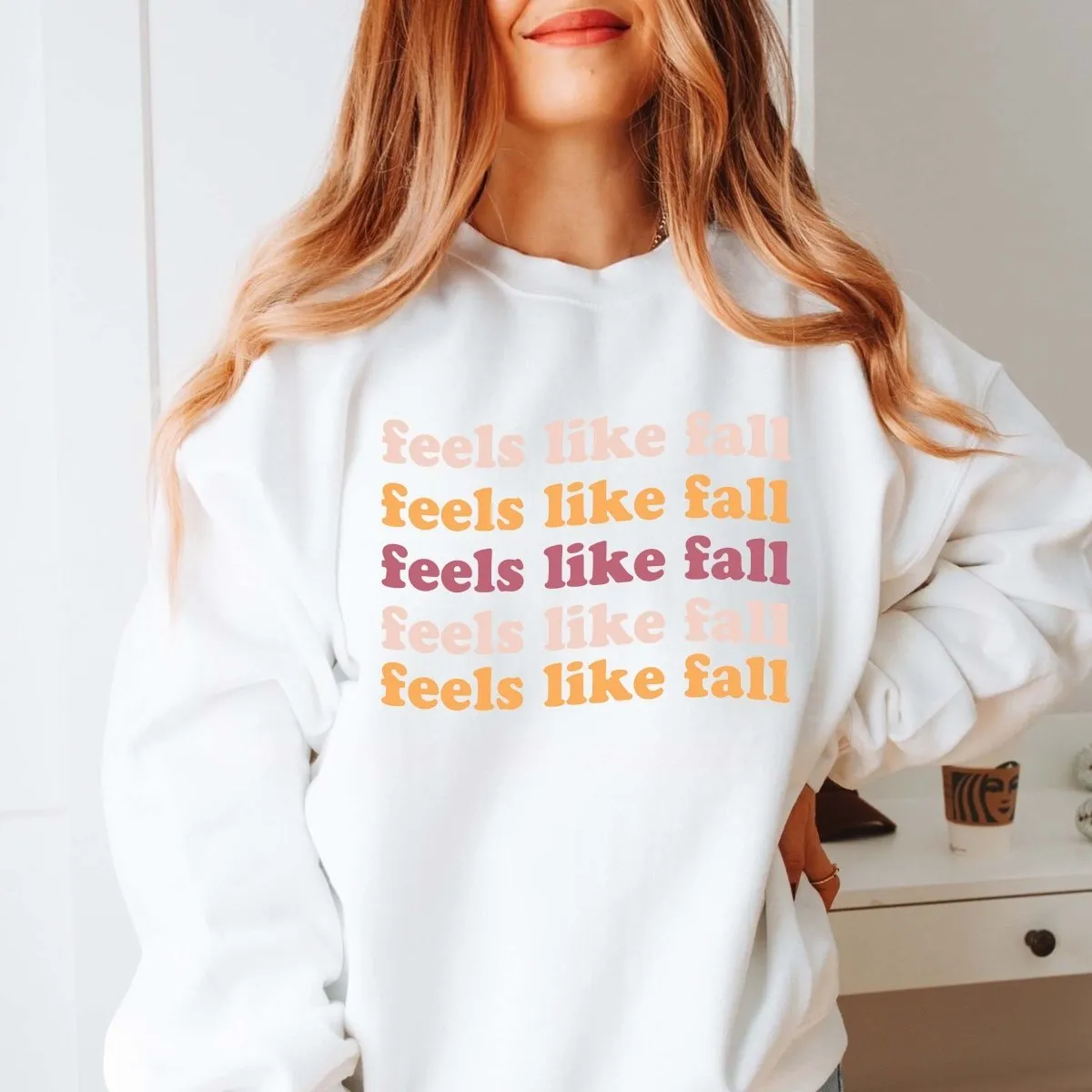 Feels Like Fall Wholesale Graphic Sweatshirt - Quick Shipping