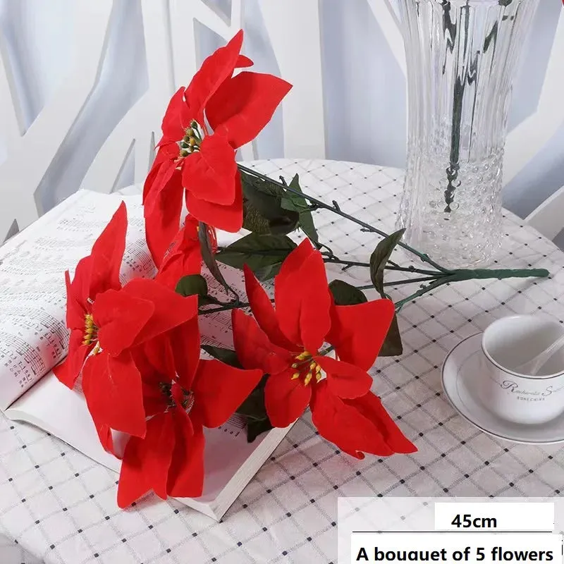 Festive Poinsettia Bouquet