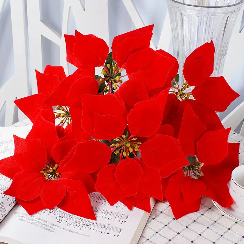 Festive Poinsettia Bouquet