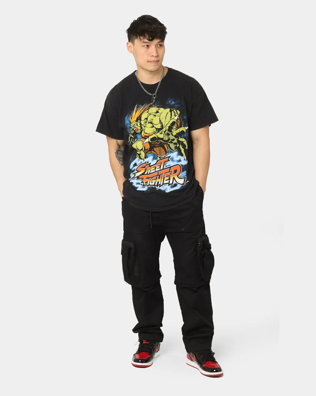 Goat Crew X Street Fighter Blanka Vintage T-Shirt Black Wash