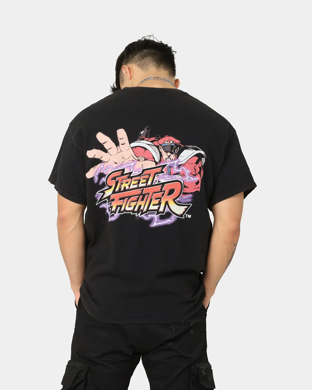 Goat Crew X Street Fighter M. Bison Vintage T-Shirt Black Wash