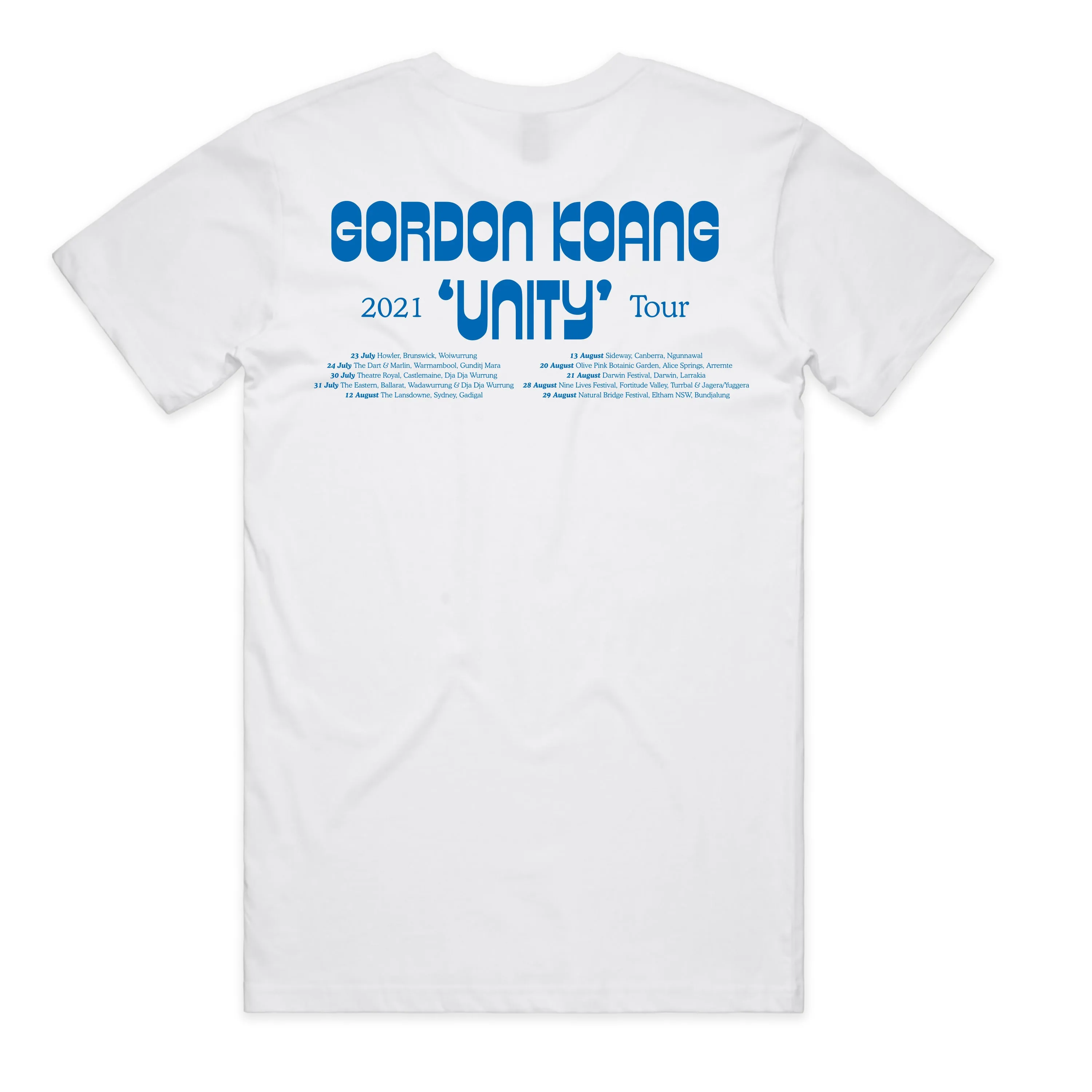 Gordon Koang / Unity Tour 2021 Organic White T-Shirt