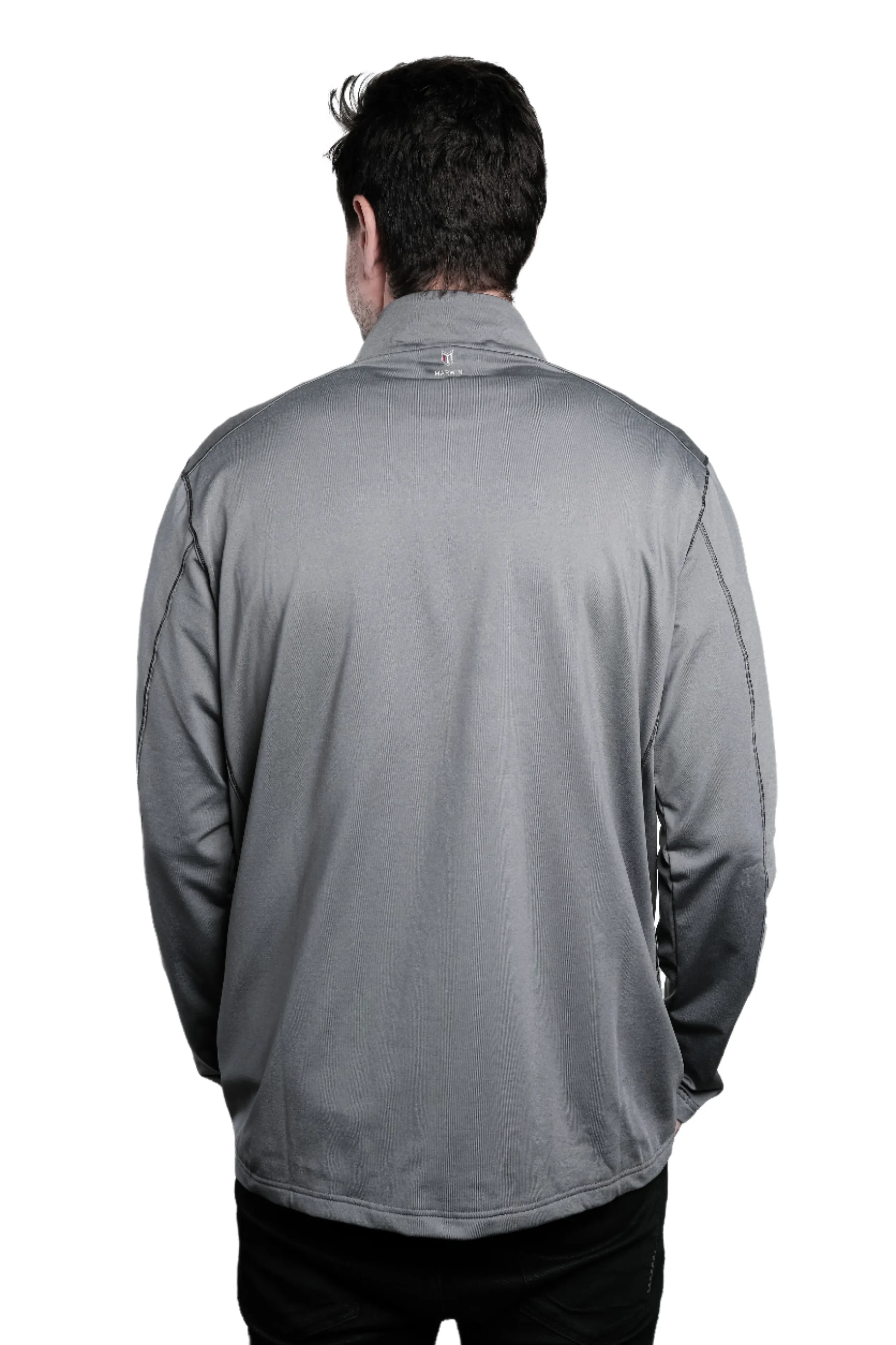 Hayes Grey Men's Quarter Zip Pullover