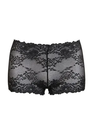 Heavenly Lace Boyshort - Black