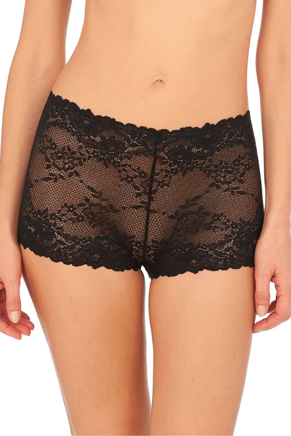 Heavenly Lace Boyshort - Black