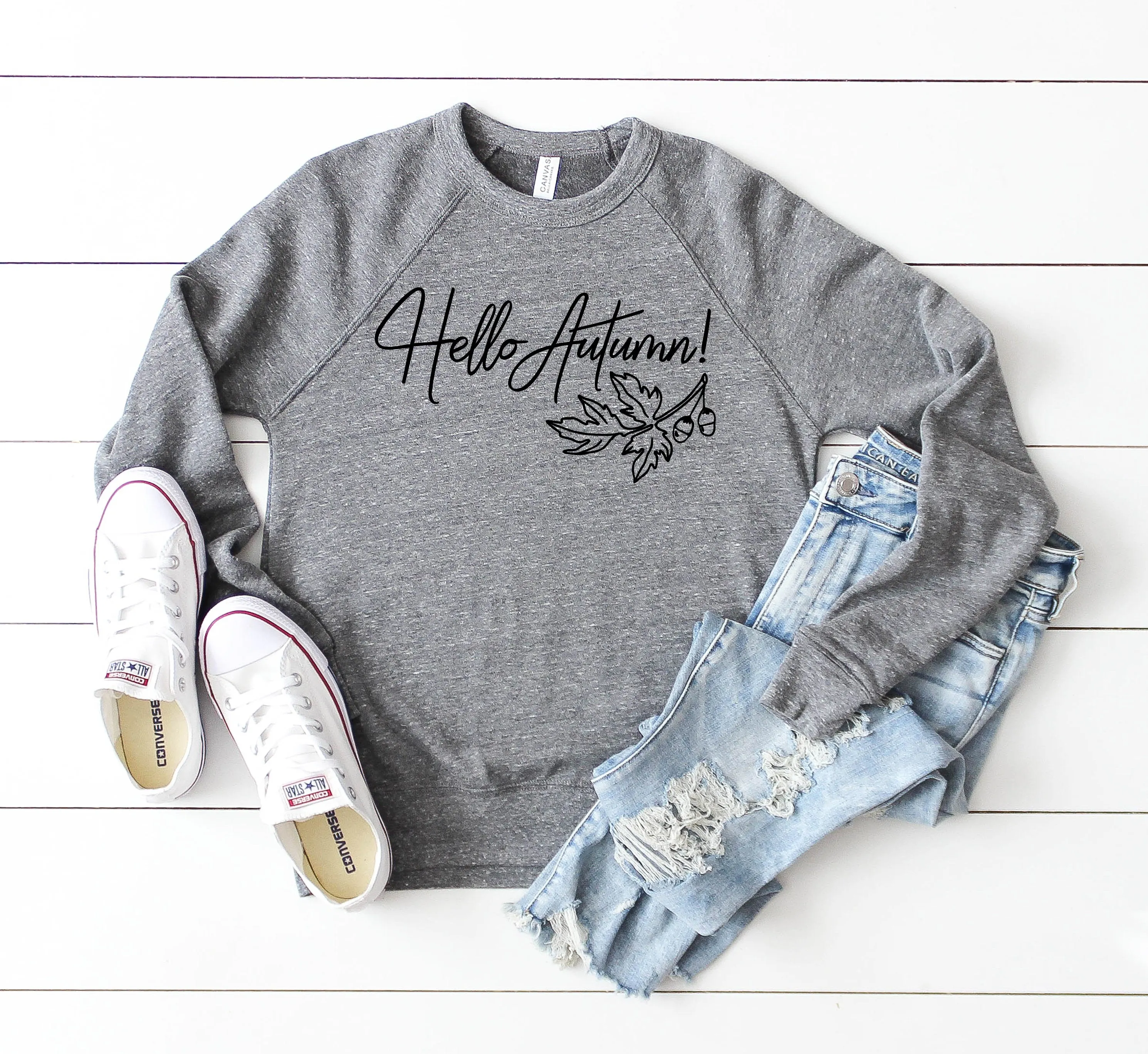 Hello Autumn Unisex Sweatshirt or Hoodie