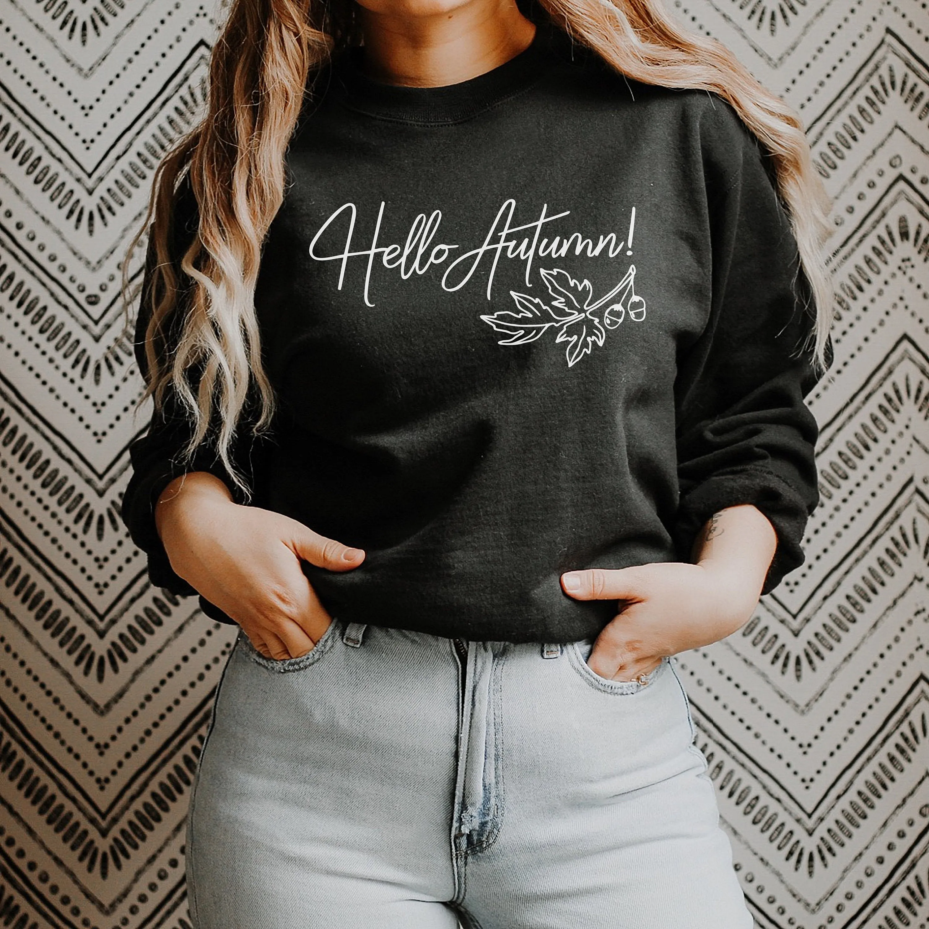 Hello Autumn Unisex Sweatshirt or Hoodie