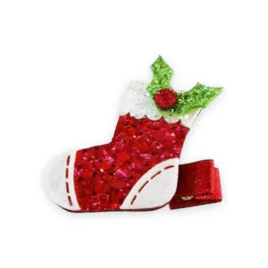 Holiday Stocking Hair Clip