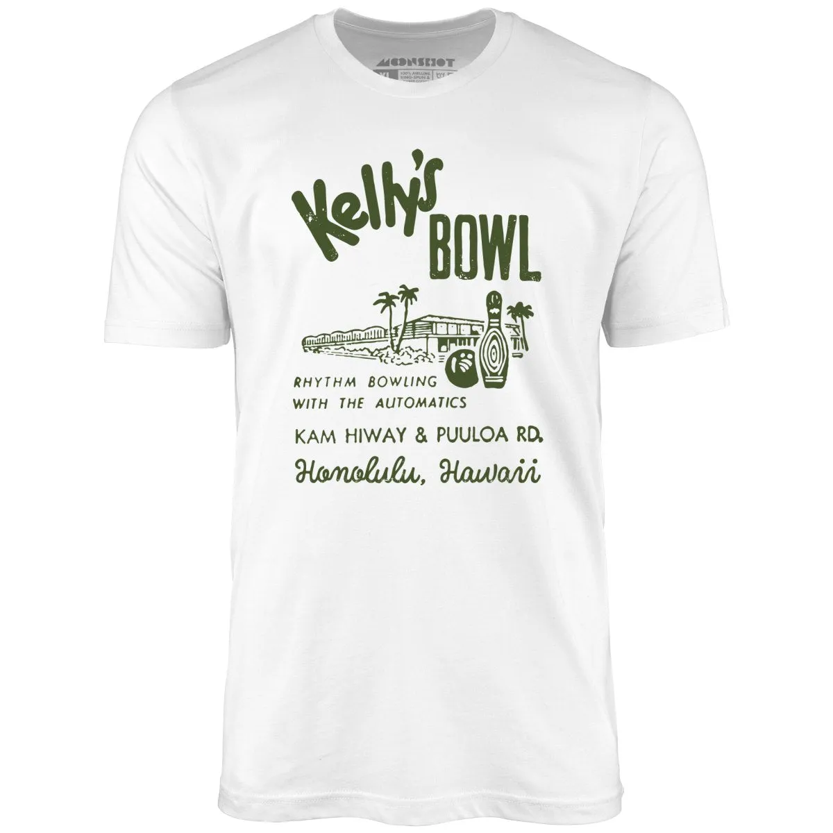 Kelly's Bowl - Honolulu, HI - Vintage Bowling Alley - Unisex T-Shirt