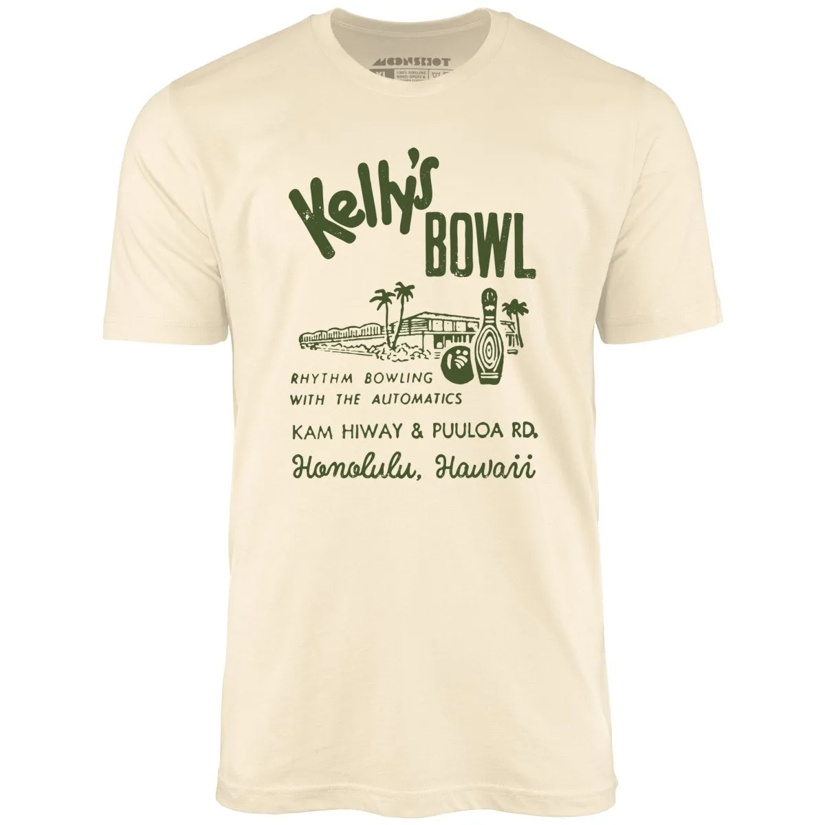 Kelly's Bowl - Honolulu, HI - Vintage Bowling Alley - Unisex T-Shirt