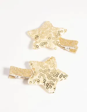 Kids Sequin Star Clips