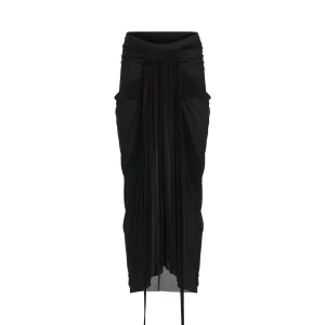 Knit Jersey Skirt in Black