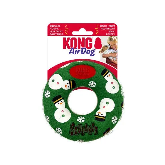 Kong - Holiday - AirDog Squeaker Donut - Medium