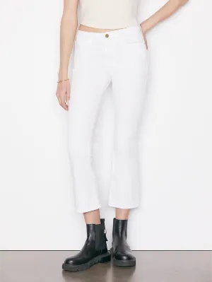 Le One Crop Mini Boot in Blanc