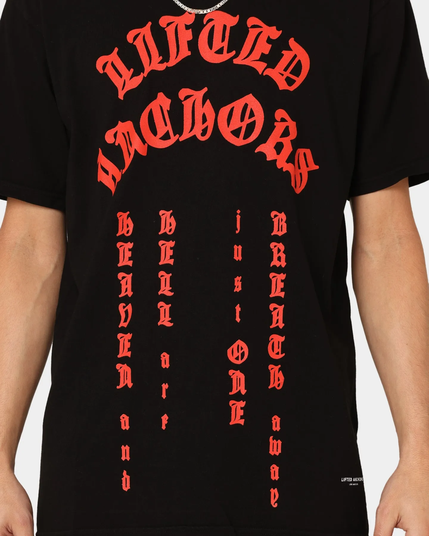 Lifted Anchors Tombstone T-Shirt Black