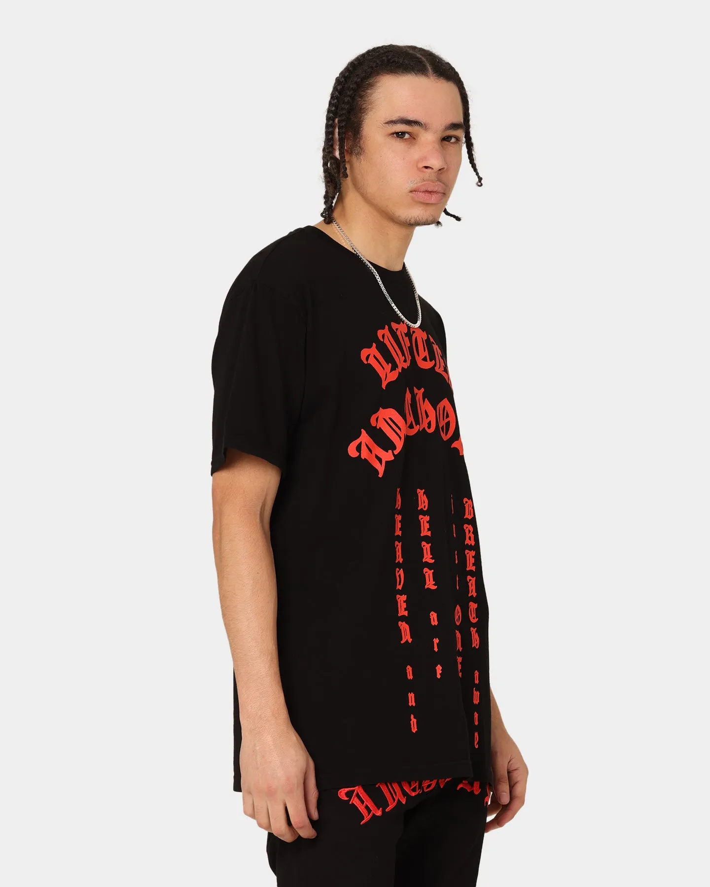 Lifted Anchors Tombstone T-Shirt Black