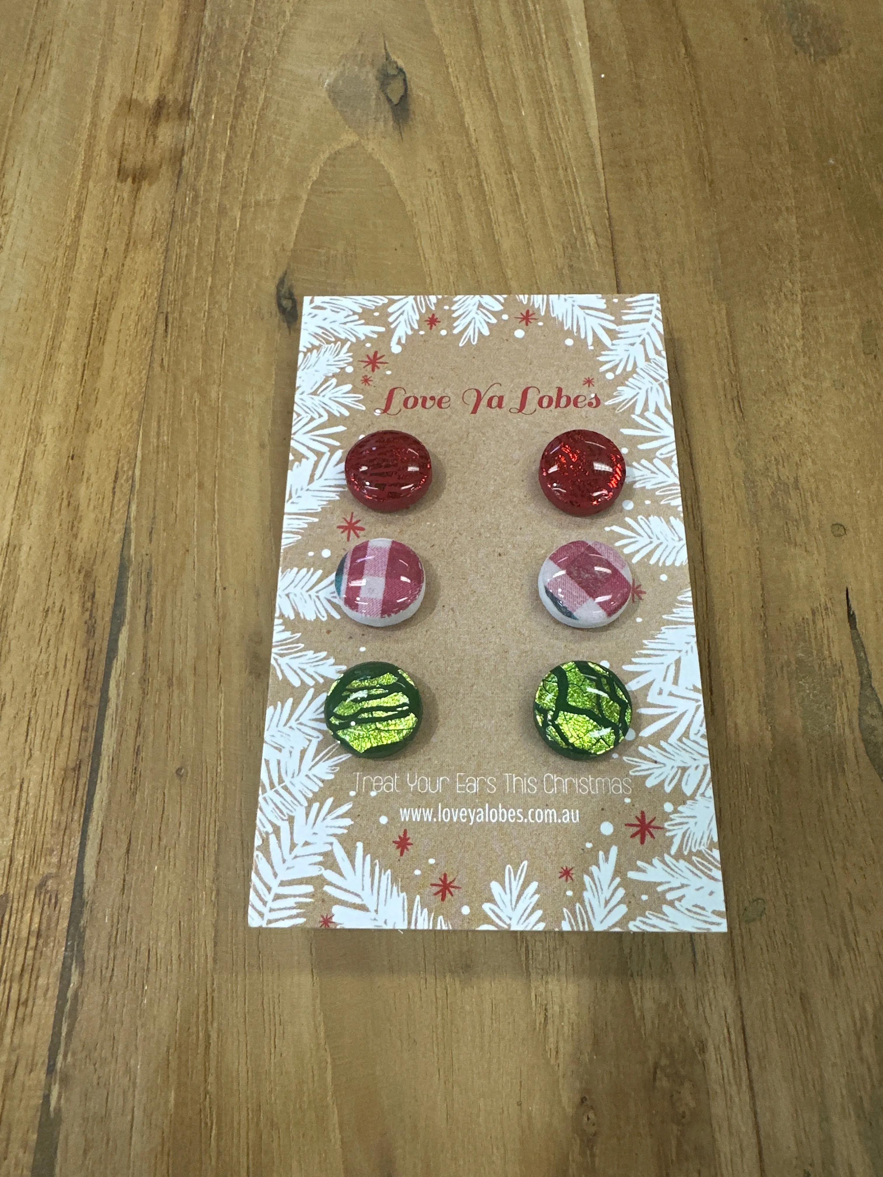 Love Ya Lobes - Christmas Studs 3 Pack