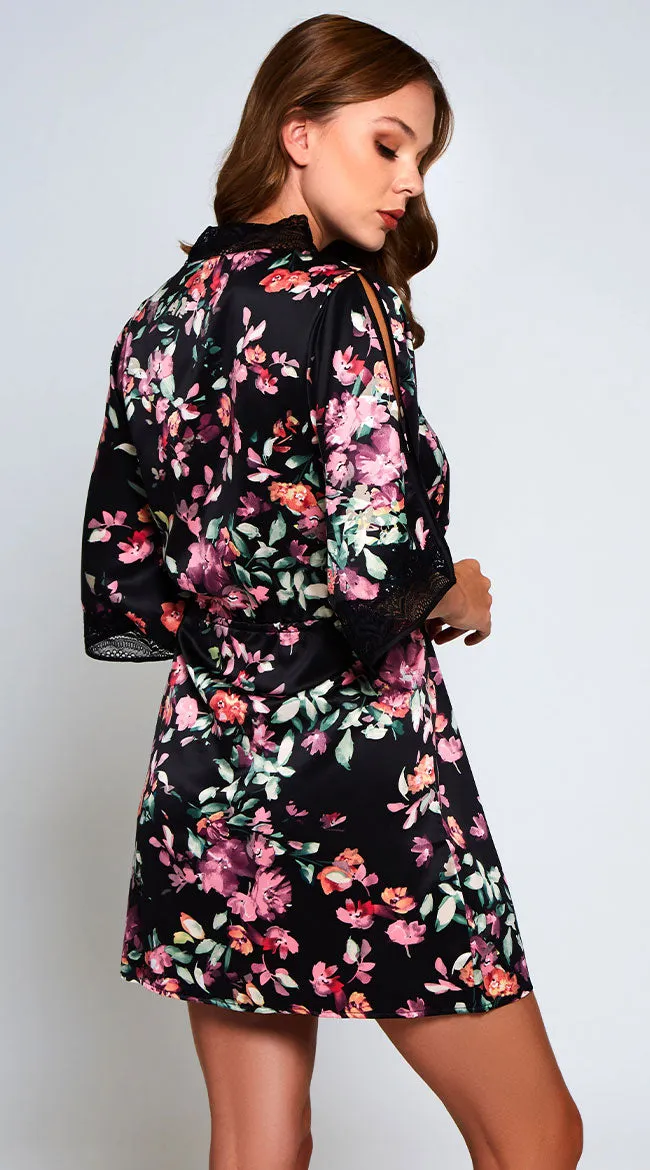 Lucia Floral Print Robe