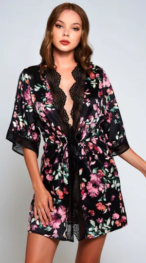 Lucia Floral Print Robe