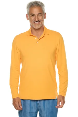 Men's Coppitt Long Sleeve Weekend Polo | Apricot Crush