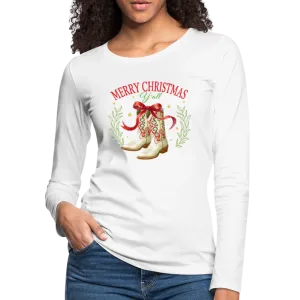 Merry Christmas Y'all Women's Premium Long Sleeve T-Shirt