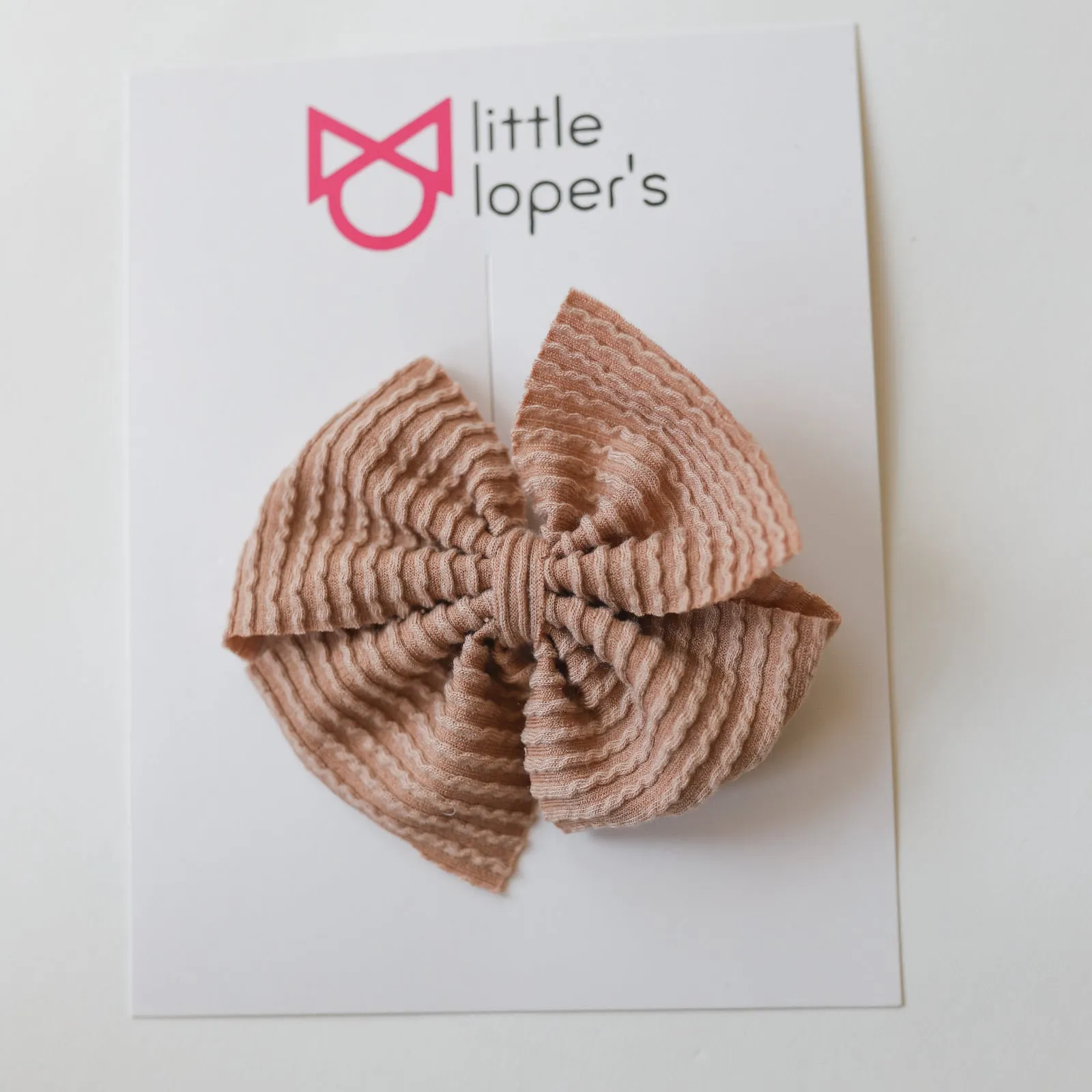 Mocha Cozy Ribbed Butterfly and Dainty