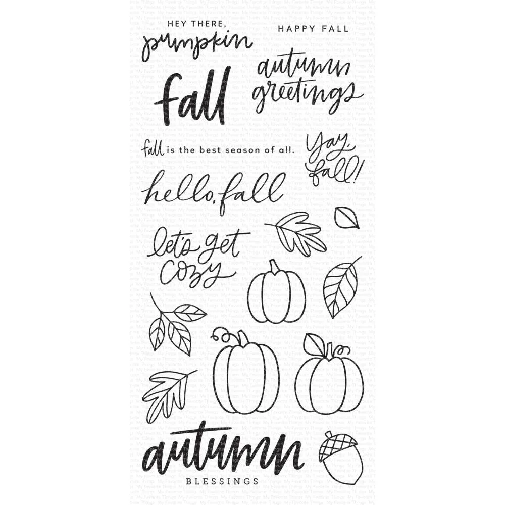 My Favorite Things Clear Stamps 4in x 8in - Autumn Blessings*