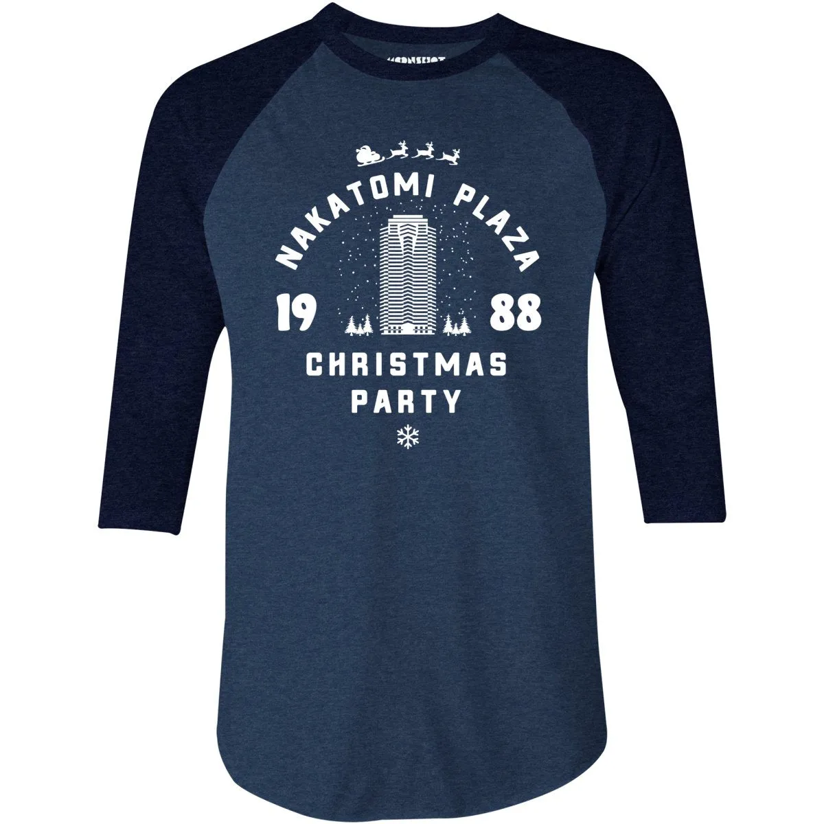 Nakatomi Plaza Christmas Party - 3/4 Sleeve Raglan T-Shirt