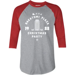 Nakatomi Plaza Christmas Party - 3/4 Sleeve Raglan T-Shirt