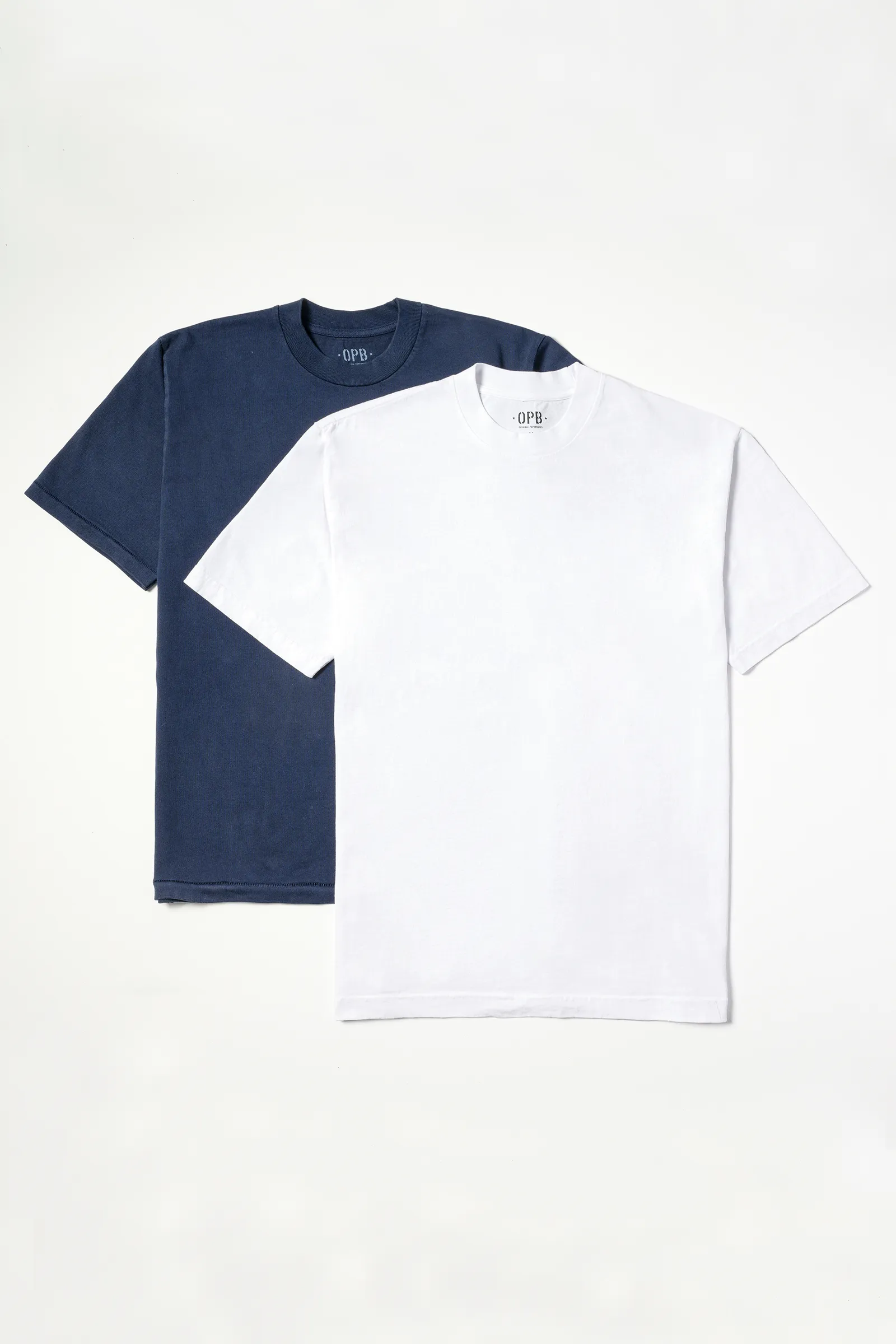 Pacific Heavy Weight 2 Tee Bundle - White and Navy