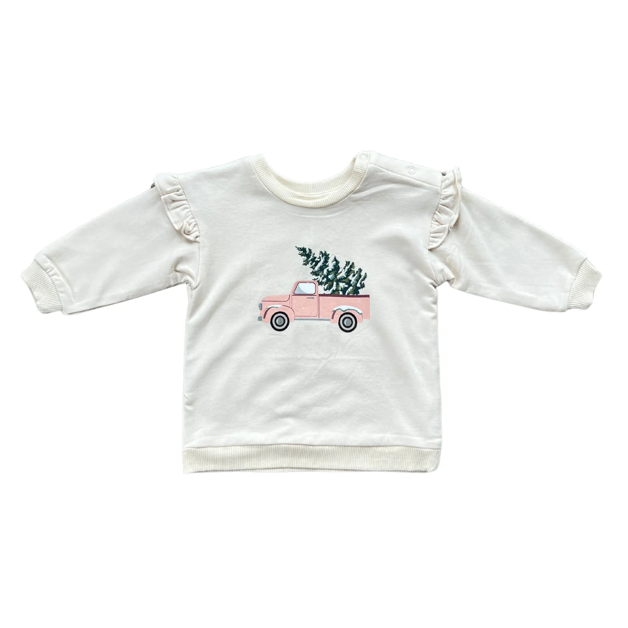 Pink Holiday Truck Sweatshirt