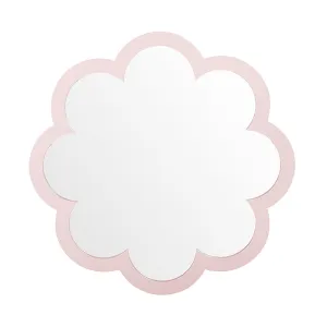 Poppy Scalloped Mirror in Blush